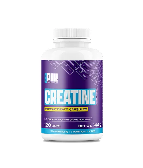 6PAK Creatine Monohydrate 120caps