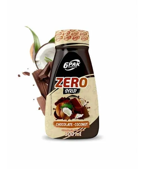 6PAK Nutrition Syrup Zero 500ml Chocolate Coconut
