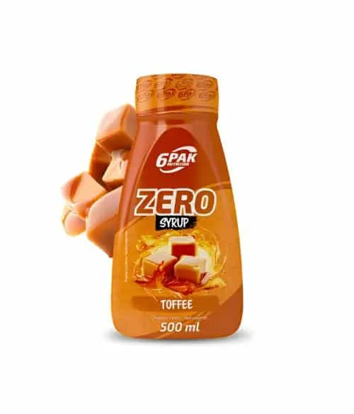 6PAK Nutrition Syrup Zero 500ml Toffee
