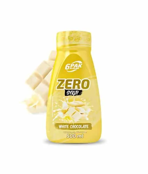 6PAK Nutrition Syrup Zero 500ml White Chocolate