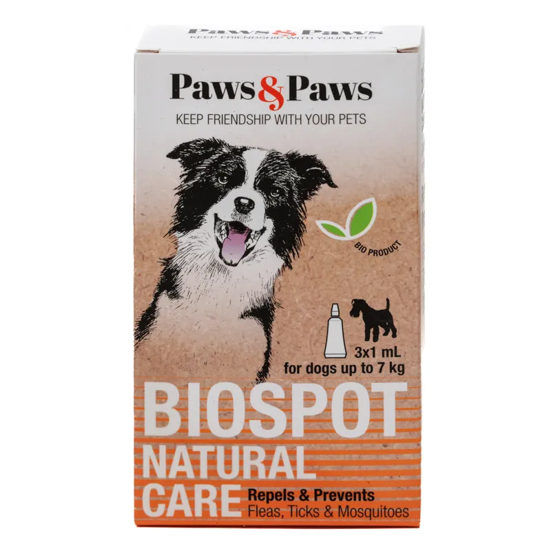 BIOSPOT ON Natural care 3X1ml za pse do 7kg