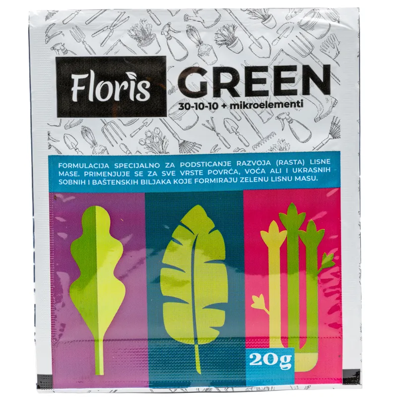 Floris đubrivo GREEN  30-10-10+ME 20g