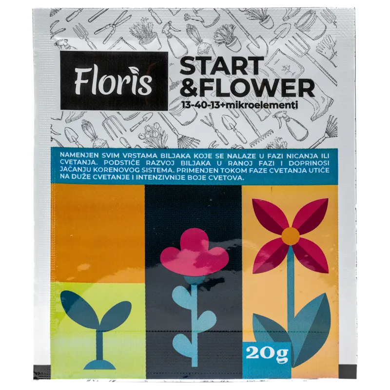 Floris đubrivo START&FLOWER 13-40-13+ ME 20g