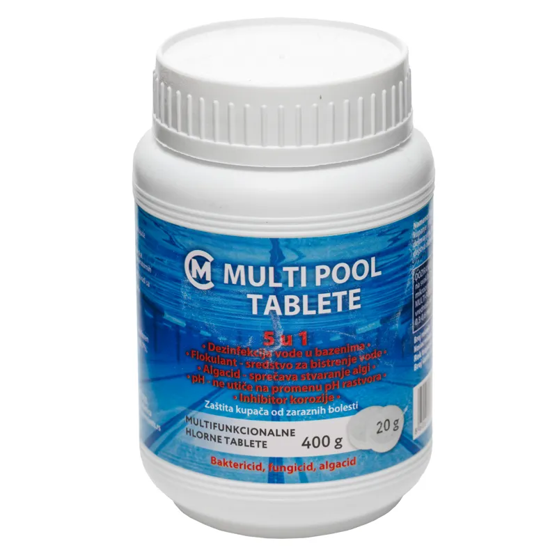 Hlorne tablete za bazene MULTIPOOL  400g (20g tableta)
