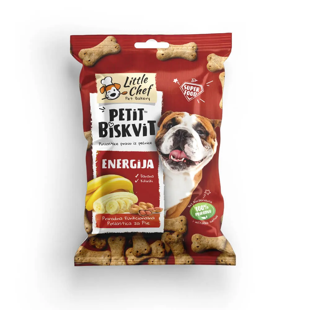 PETIT BISKVIT- prirodna poslastica za pse-Energija 150gr