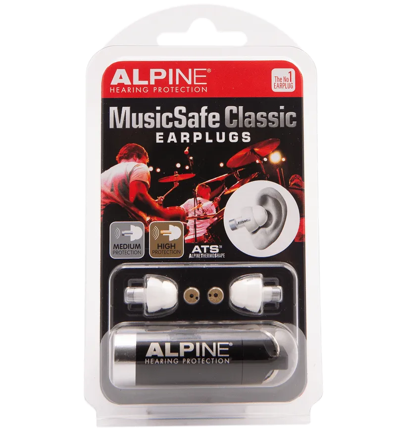 Alpine MusicSafe Classic earplugs - WHITE