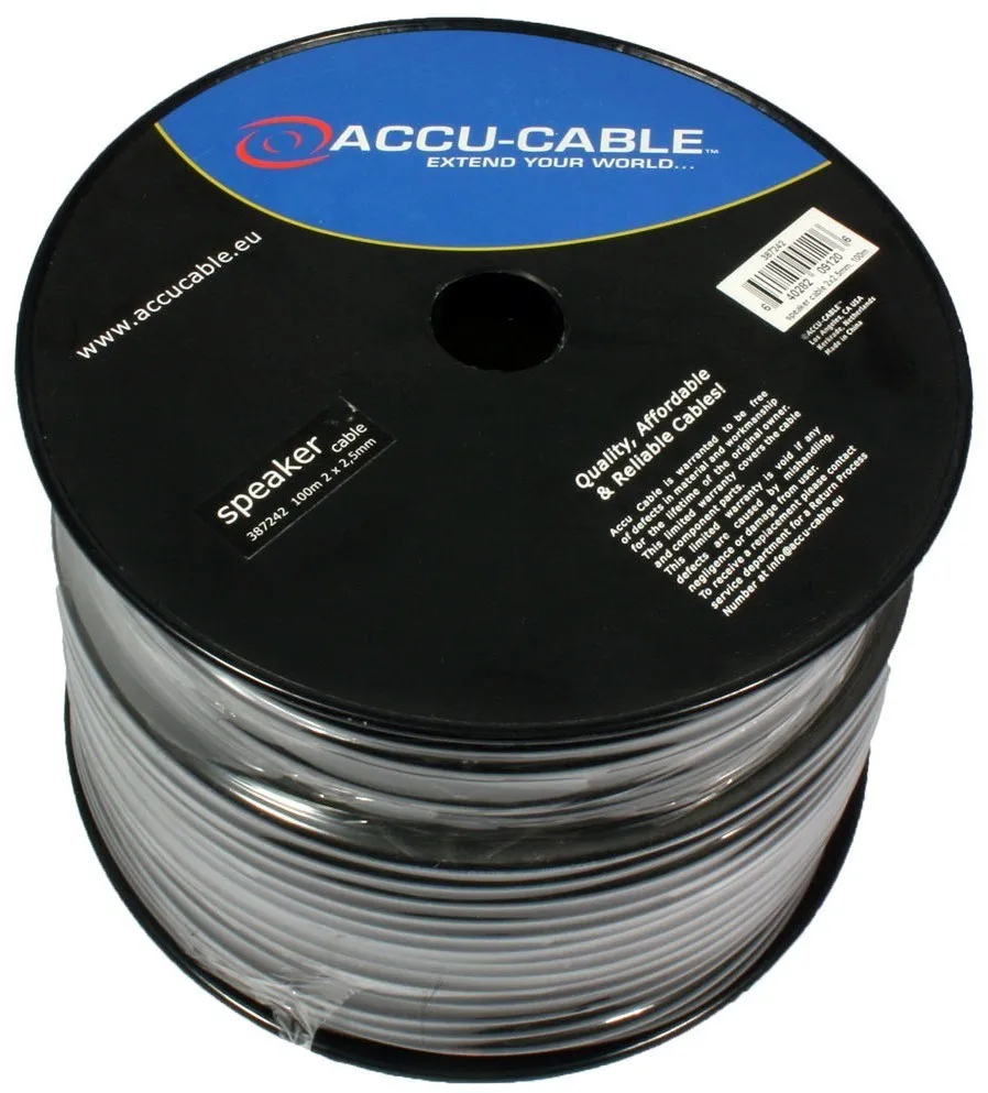 American Audio Accu-Cable AC-SC2-2,5/100R-B Zvučnički Kabl