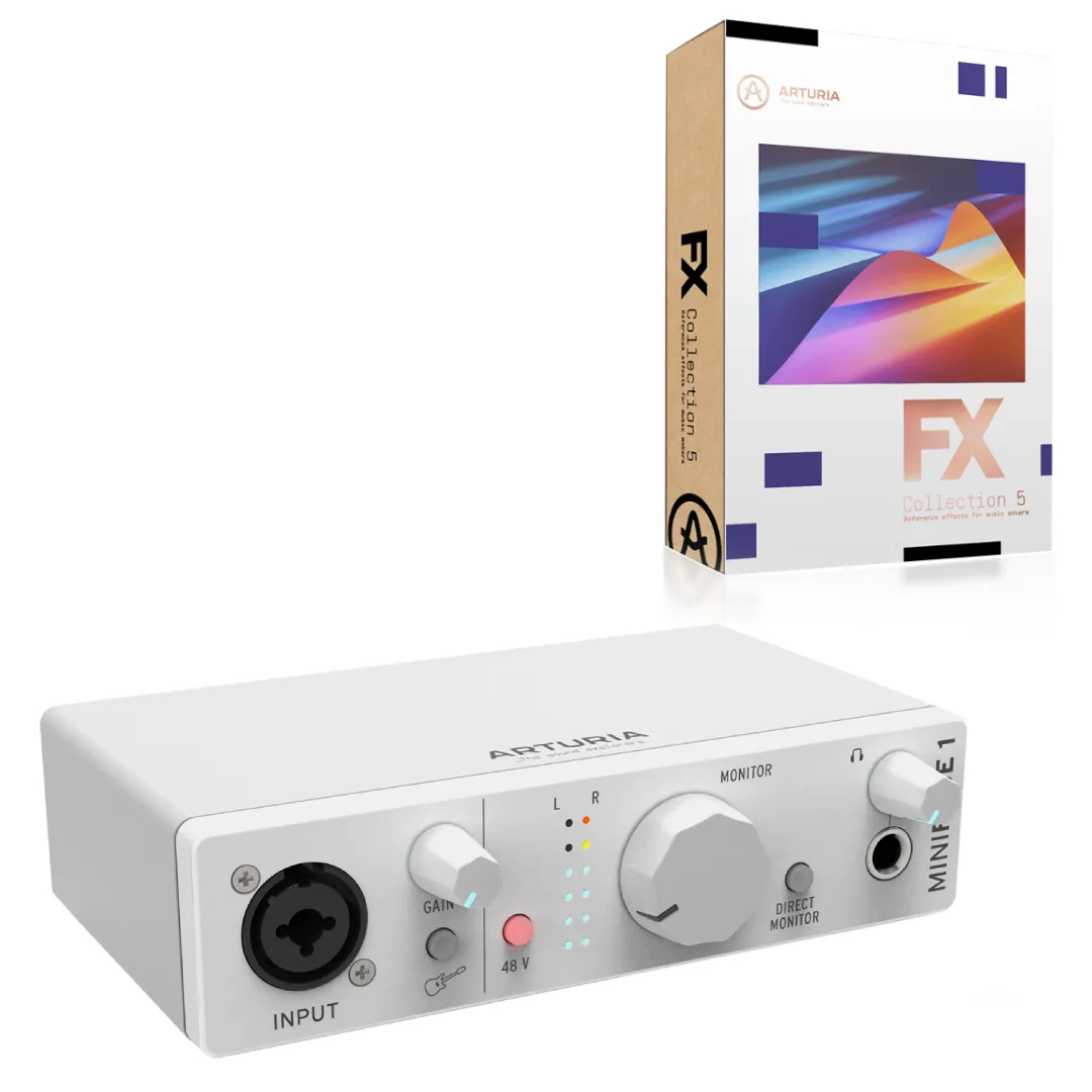 Arturia MiniFuse 1 White - Audio Interfejs-Uz svaki kupljeni MINIFUSE uređaj dobijate ARTURIA FX COLLECTION 3 softver  !