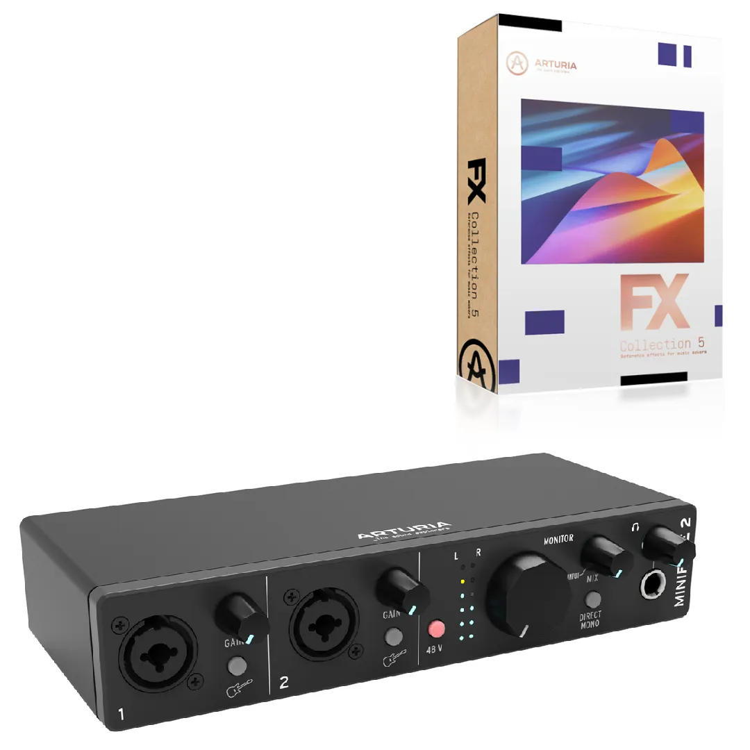 Arturia MiniFuse 2 Black - Audio Interfejs-Uz svaki kupljeni MINIFUSE uređaj dobijate ARTURIA FX COLLECTION 3 softver  !