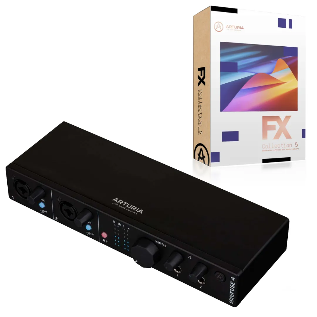 Arturia Minifuse 4 Black | Usb-c Audio Interface-Uz svaki kupljeni MINIFUSE uređaj dobijate ARTURIA FX COLLECTION 3 softver  !
