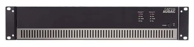 AUDAC CAP224 - DUAL-CHANNEL POWER AMPLIFIER 2 X 240W 100V