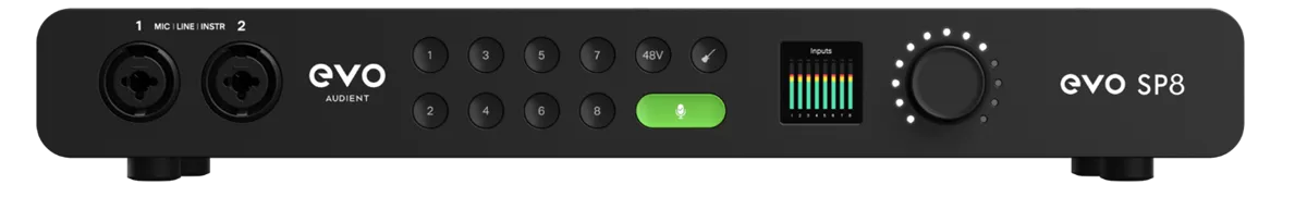 Audient Evo SP8 Smart Preamp | 8-in/8-out I/o Expander With 8 Preamps