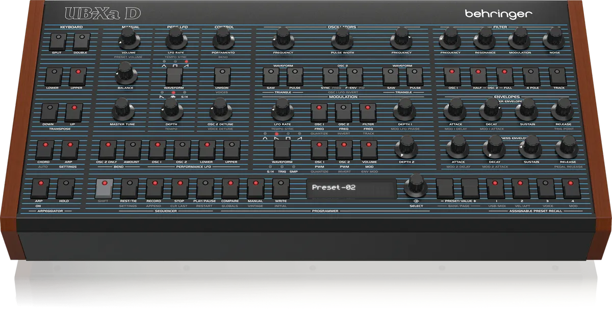 BEHRINGER UB-XA D - Classic Analog 16-Voice Multi-Timbral Polyphonic Desktop Synthesizer