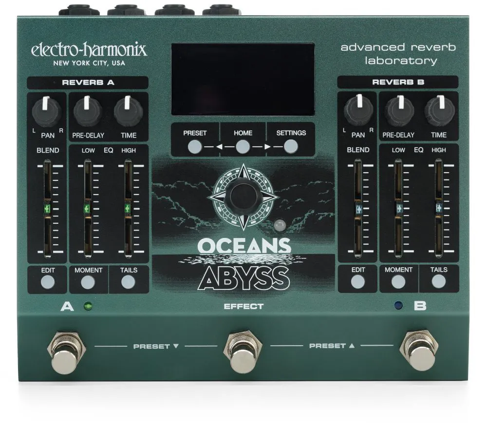 Electro-Harmonix Oceans Abyss Reverb stereo gitarska pedala USKORO NA STANJU