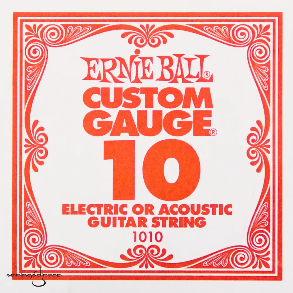 Ernie Ball 1010 Plain Steel Single String .010 pojedinačna žica za električnu/akustičnu gitaru