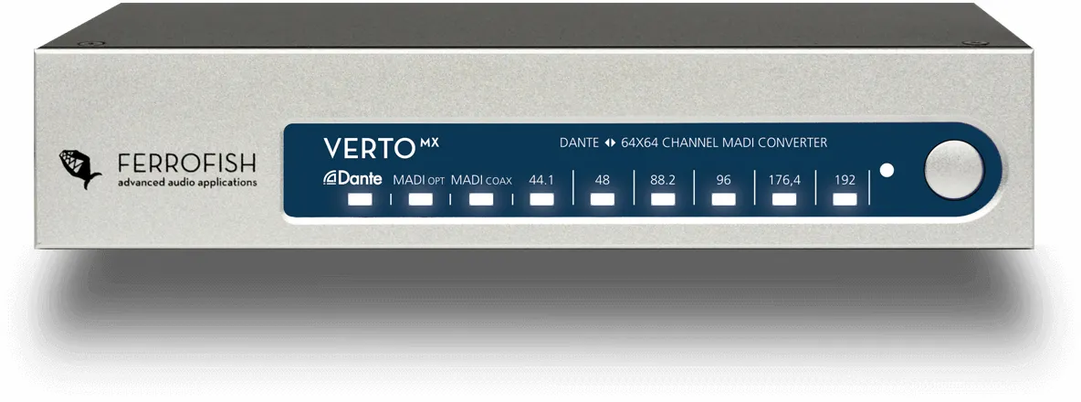 Ferrofish VERTO MX Multimode MADI Dante konverter