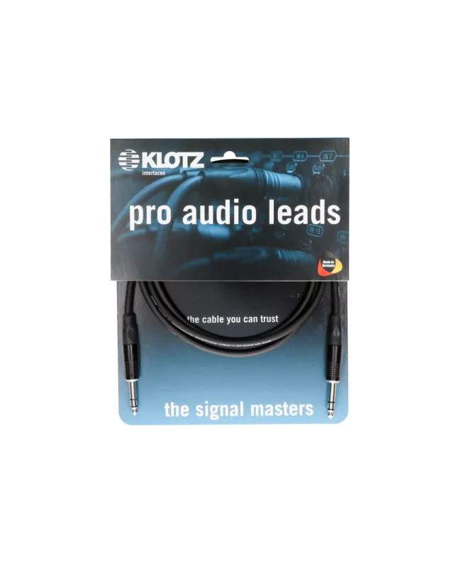 KLOTZ B4PP1K0300 - Patchkabel stereo 3 m