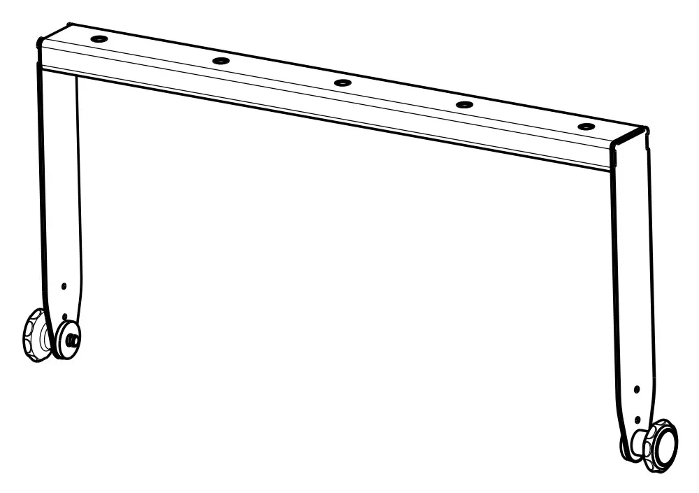 KV2 Audio CS12 Vertical Bracket U-profil zvučnički nosač - Crni
