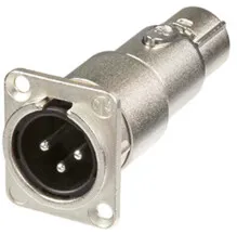 Neutrik NA3MDF panel mount XLR adapter muški-ženski