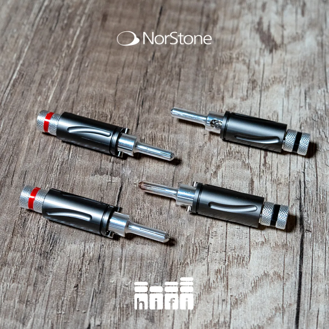 NorStone Banana Plugs BLS500 Silver set od 4
