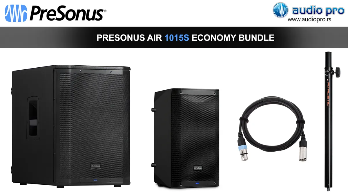 PreSonus AIR 10/15s - ECONOMY BUNDLE