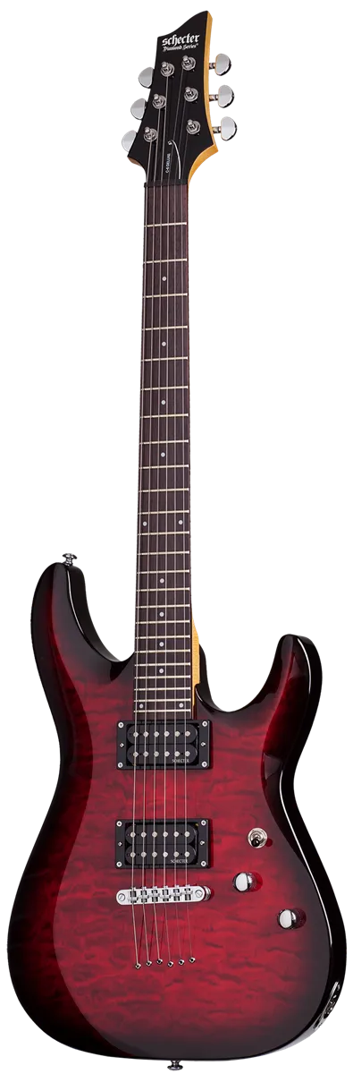 Schecter C-6 Plus See-Thru Cherry Burst | STCB SKU # 447