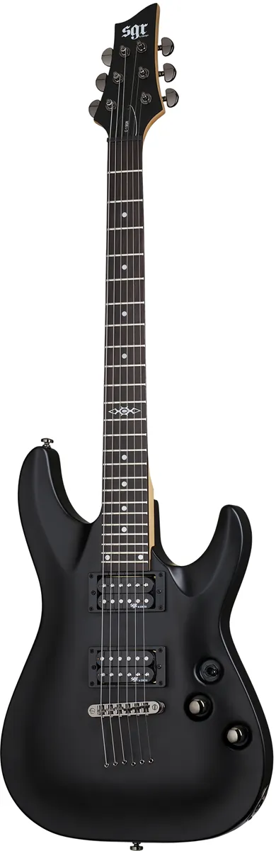 SGR by Schecter C-1 | Midnight Satin Black (MSBK) #3801
