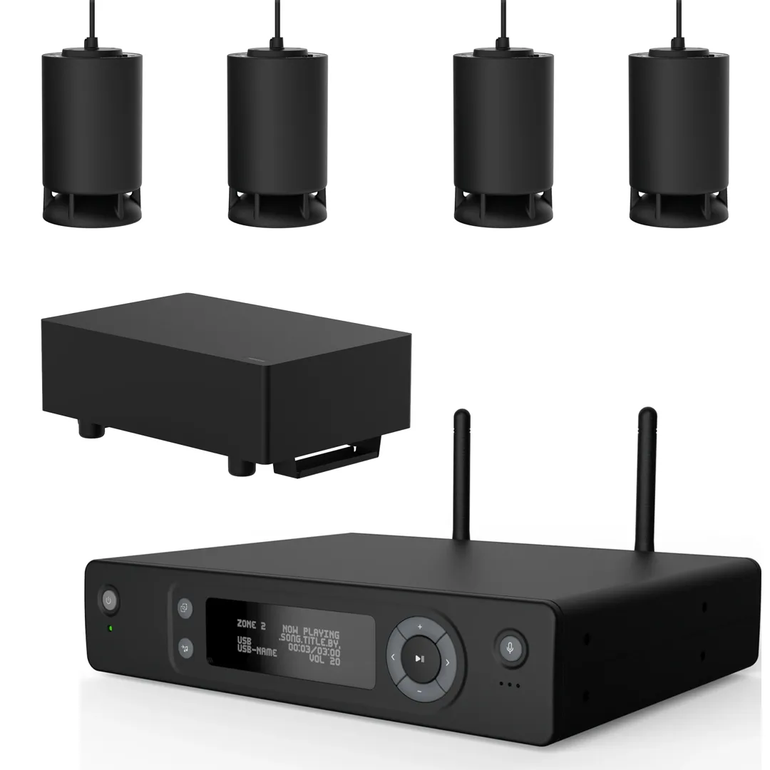 Spottune BUNDLE 6 - Spottune Stream +  4x Omni Cord  speaker+Sub
