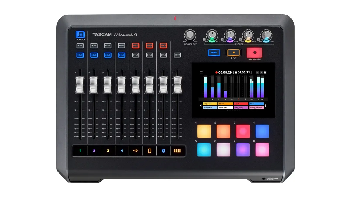 TASCAM MIXCAST 4 PODCASTMIX/MTR USB AUDIO INTERFACE