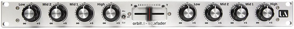 Union Audio ORBIT.6 ISO/X-Fader, Rackmount Mixer, silver