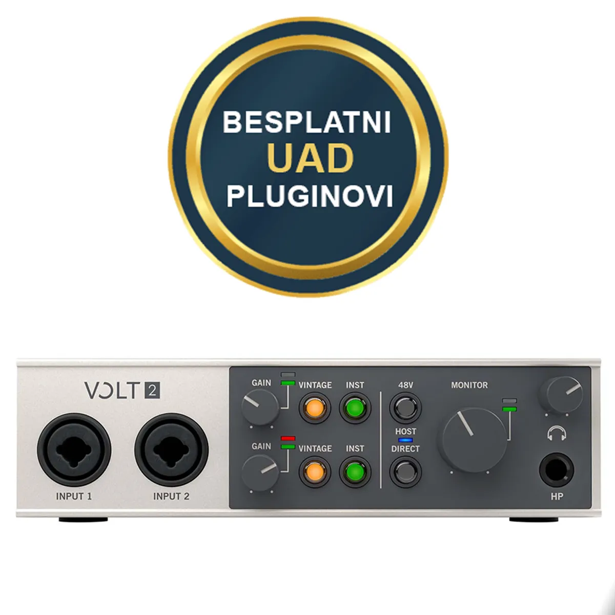 Universal Audio Volt 2 | 2-in/2-out Usb 2.0 Audio Interface