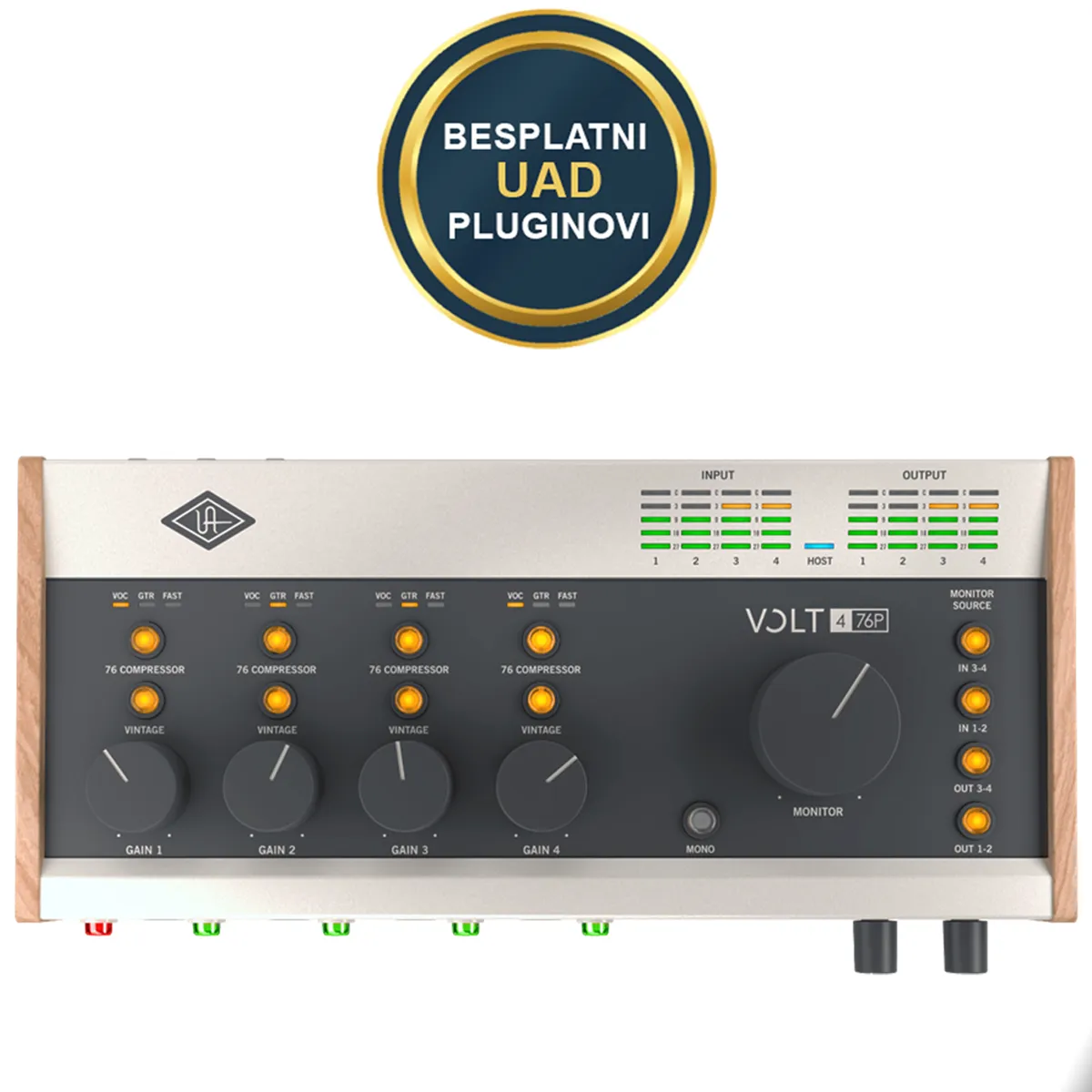 Universal Audio Volt 476p | Usb-c 4-in/4-out U Audio Interface With 4 Preamps