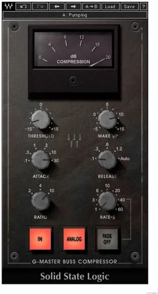 Waves SSL G-Master Buss Compressor plugin