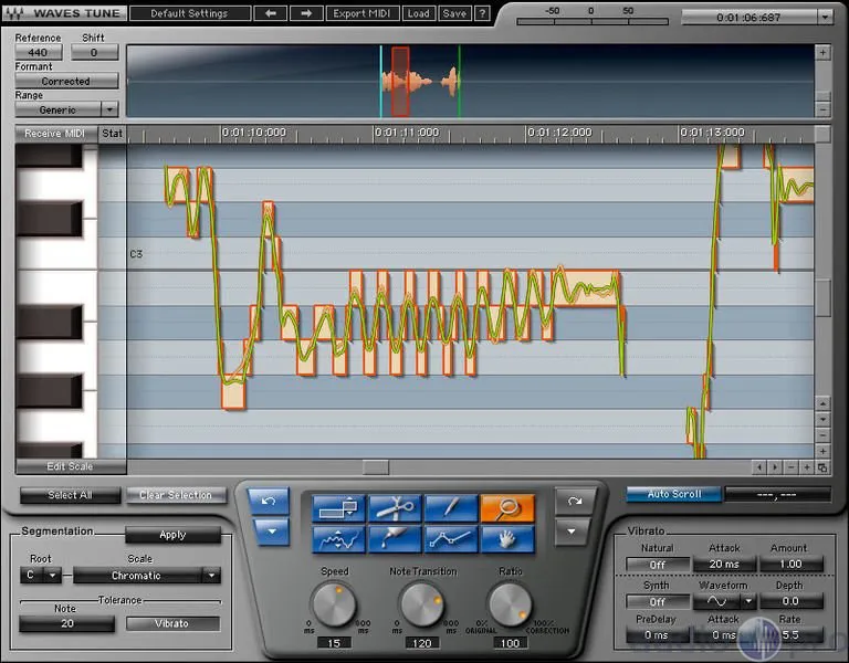 Waves Tune Vocal Pitch Correction plugin