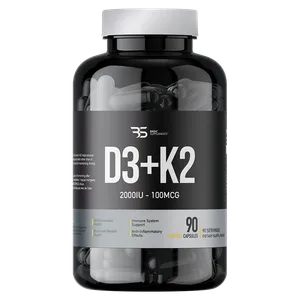 Basic Supplements Vitamin D3 + K2 Pro / 90 Softgel Capsule