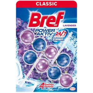 Bref WC osveživač Power Aktive Lavender 2x50g