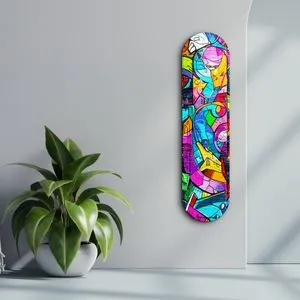 Dekorativna slika od obojenog stakla - Graffiti Abstract