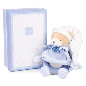 Doudou et Compagnie Plišana zvečka - plavi meda 20cm