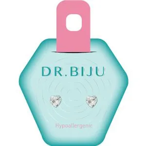 Dr.Biju minđuše 5.5mm providno srce DHE55C001