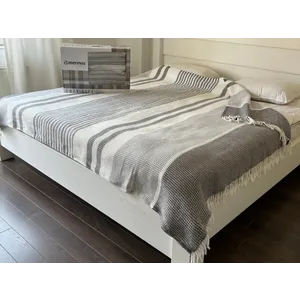 Ćebe Cozy Viktorija 180x220cm Dezen - Selay Gri - Akril/Pamuk