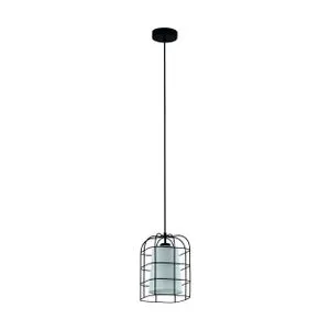 EGLO viseća lampa BITTAMS E27 crna/bela 19 cm 43354