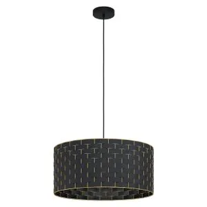 EGLO Viseća lampa MARASALES E27 Ø55 cm crna/mesing 99525