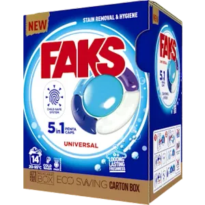 Faks Universal 5u1 kapsule za veš 14 kom, 14 pranja