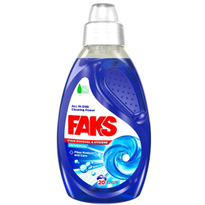Faks Universal tečni deterdžent za veš 900 ml, 20 pranja