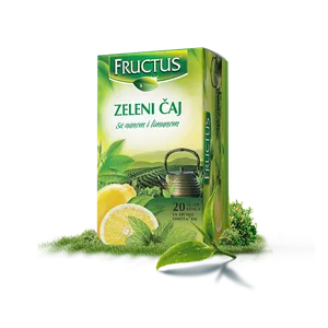 Fructus zeleni čaj sa nanom i limunom 20 filter kesica
