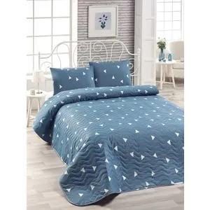 Üçgen - Plavi Plavi Bel Bedspread Set