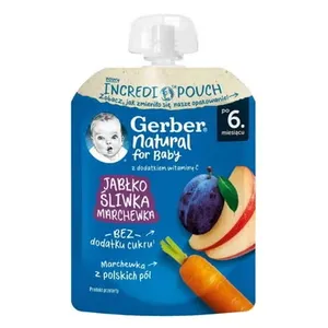 Gerber Pouch Jabuka, Šljiva, Šargarepa 6m+, 80g