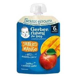 Gerber Pouch Jabuka, Mango 6m+ 80g