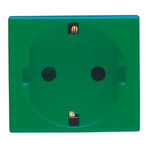 GEWISS GW20283 System, šuko uticnica 2P+E 16A, 2M, zelena