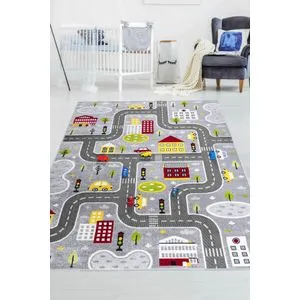 Gri Trafik - Sivi Tepih (140 x 200 cm)